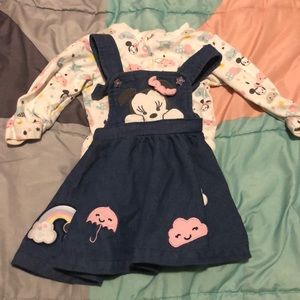 Disney Suspenders dress set